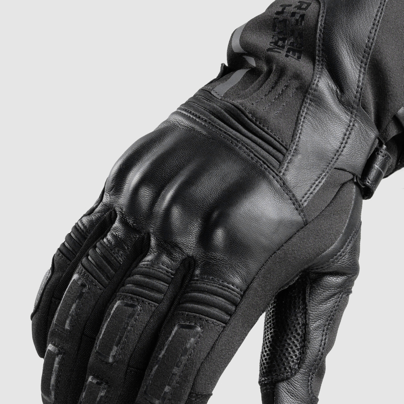 Мотоперчатки кожаные Rebelhorn Tracer Waterproof черный