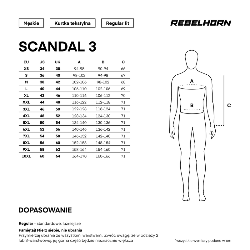 Мотокуртка текстильная Rebelhorn Scandal 3 черный
