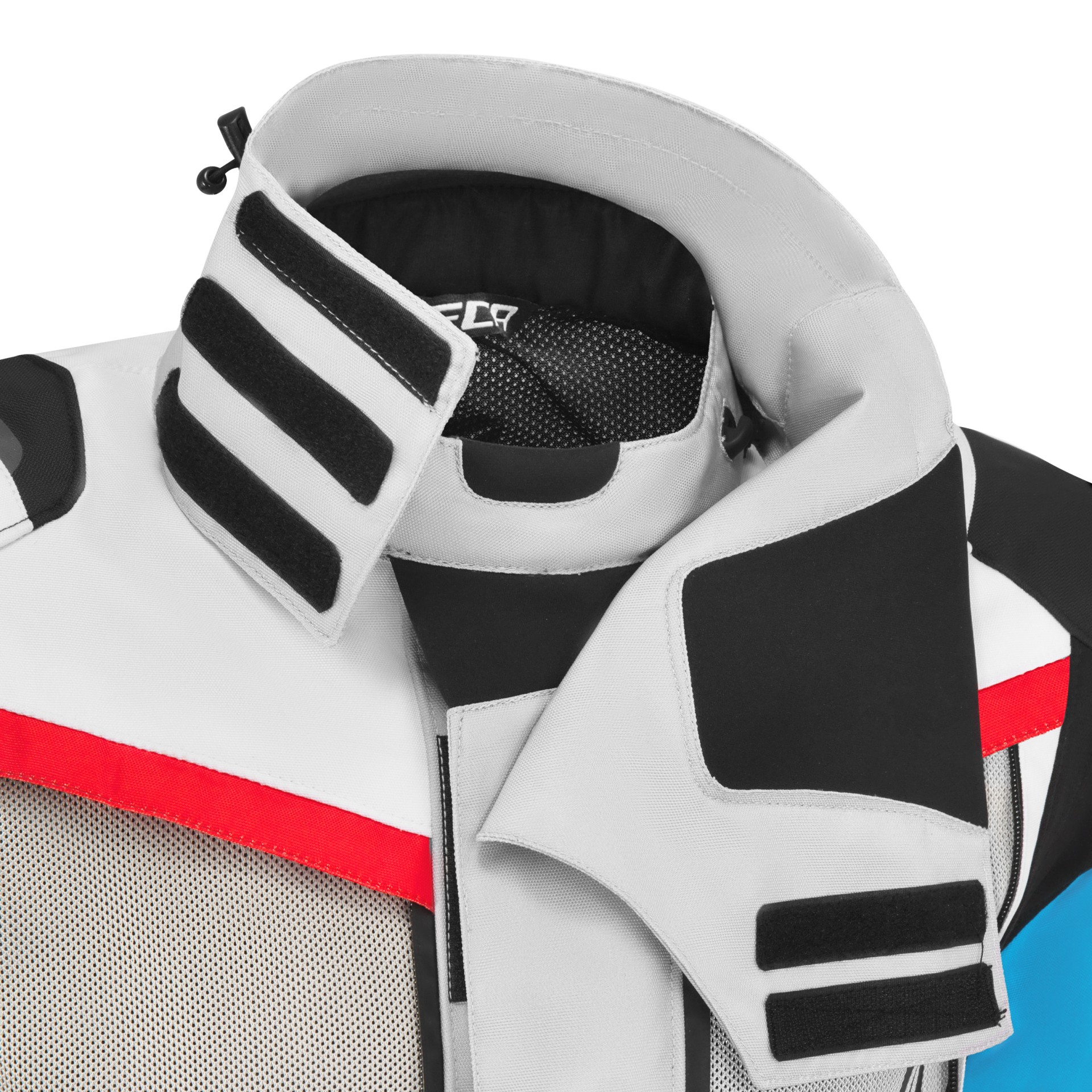 Мотокуртка женская текстильная Seca Arrakis III серый/синий/красный