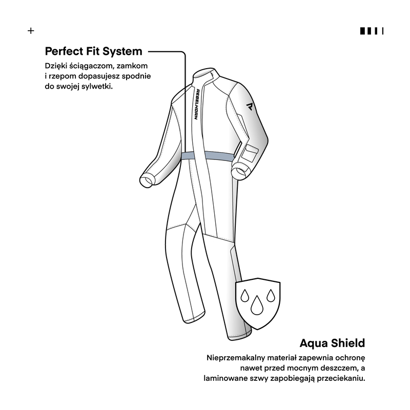 Комбинезон дождевой цельный Rebelhorn Travel черный/флуо желтый