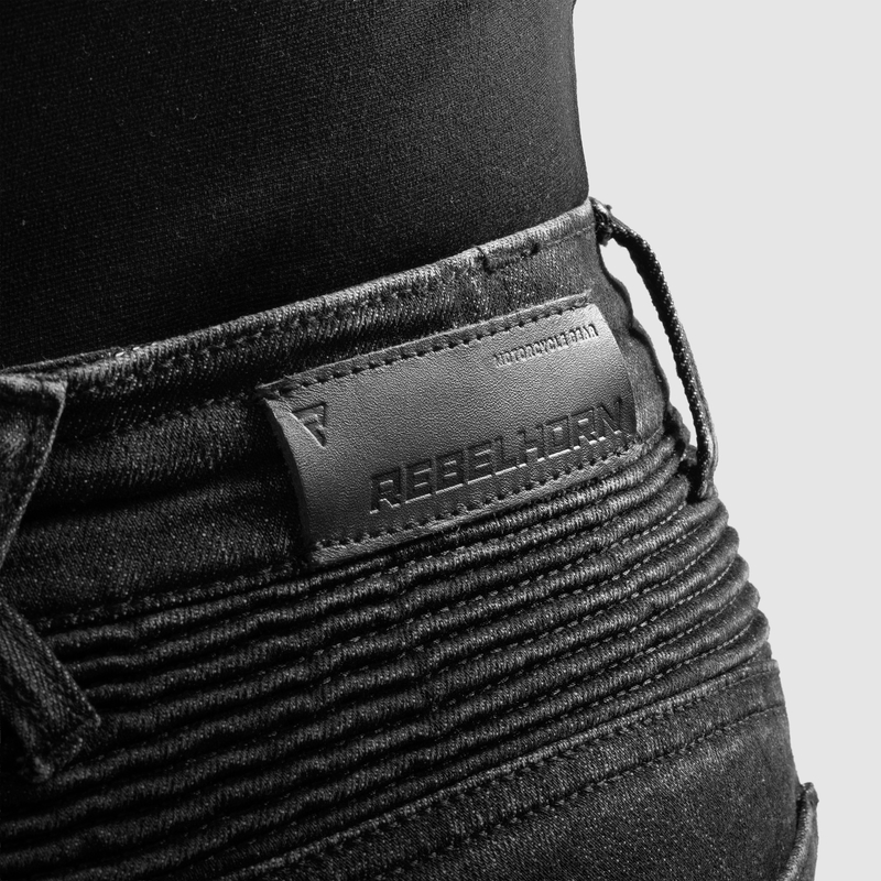 Мотоджинсы женские Ozone Agness II MONO стираный черный