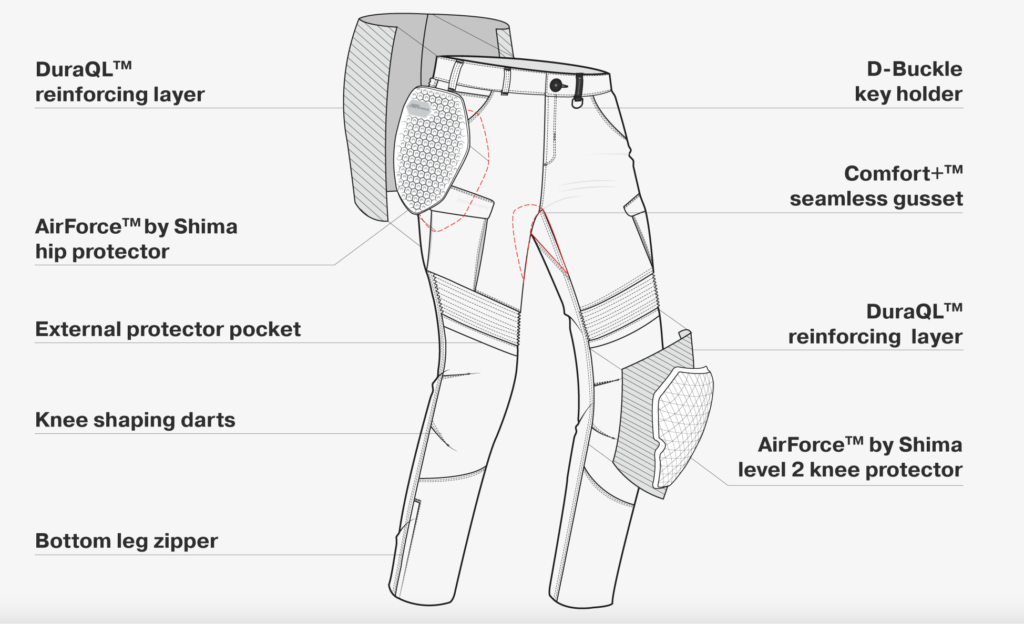 Мотоштаны текстильные SHIMA GIRO 2.0 черный