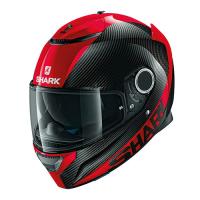 Мотошлем Shark Spartan 1.2 Carbon Skin черный красный Мотошлем Shark Spartan 1.2 Carbon Skin черный красный