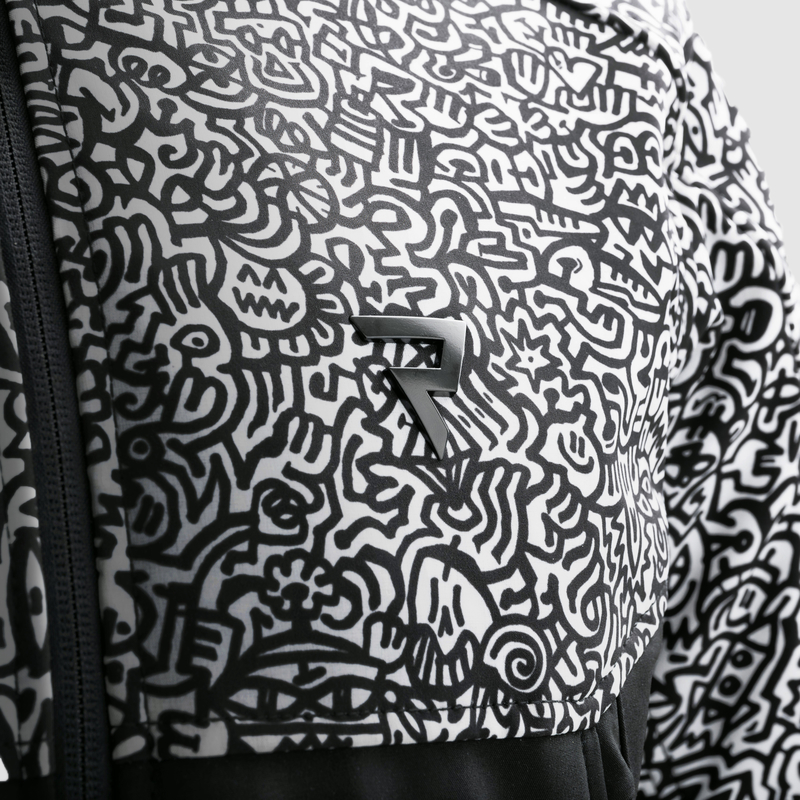 Мотокуртка текстильная Rebelhorn Slash черный белый