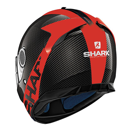 Мотошлем Shark Spartan 1.2 Carbon Skin черный красный