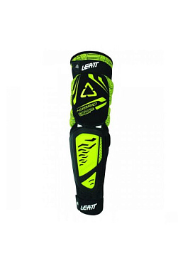 Наколенники Leatt Knee & Shin Guard 3DF Hybrid EXT черный желтый флуо - магазин Motostyles