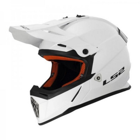 Мотошлем LS2 MX437 Fast Evo белый - магазин Motostyles