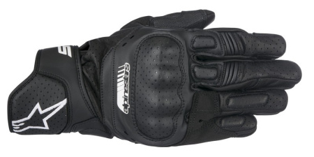 Мотоперчатки кожаные Alpinestars SP-5 черный - магазин Motostyles