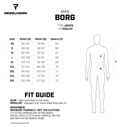 Мотокуртка текстильная Rebelhorn Borg черный/темный серый/флуо/желтый