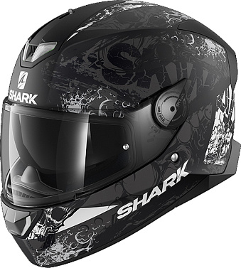 Мотошлем Shark Skwal 2.2 Nukhem белый/черный/серый - магазин Motostyles
