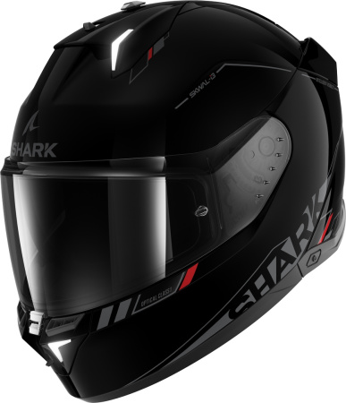 Мотошлем Shark Skwal i3 BLANK SP черный глянцевый - магазин Motostyles