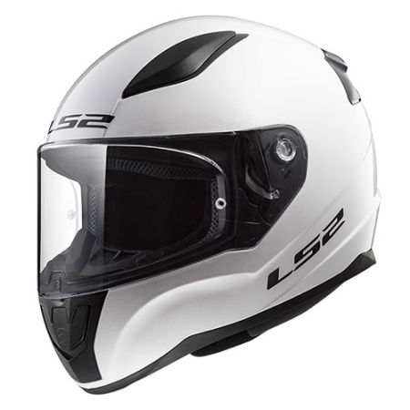 Мотошлем LS2 FF353 Rapid Single глянцевый белый - магазин Motostyles