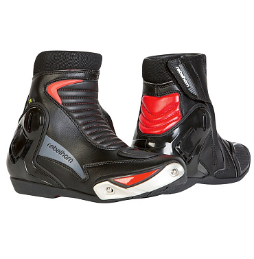 Мотоботы Rebelhorn FUEL II черный красный - магазин Motostyles