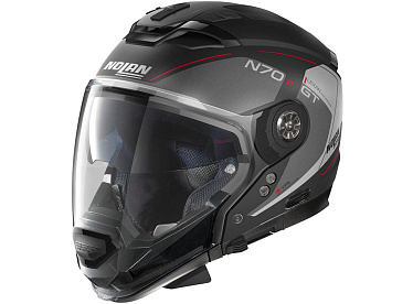 Мотошлем Nolan N70-2 GT Bellavista N-Com21 черный/матовый/серый - магазин Motostyles