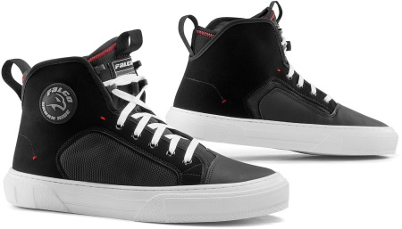 Мотоботы Falco Starboy4 черный белый - магазин Motostyles