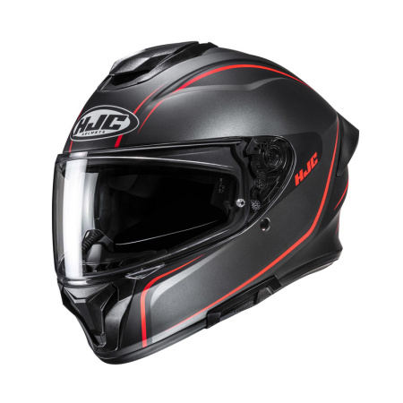 Мотошлем HJC C71 черный оранжевый - магазин Motostyles