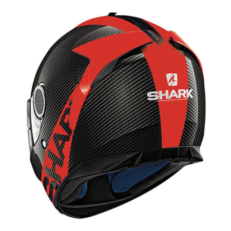Мотошлем Shark Spartan 1.2 Carbon Skin черный красный - магазин Motostyles
