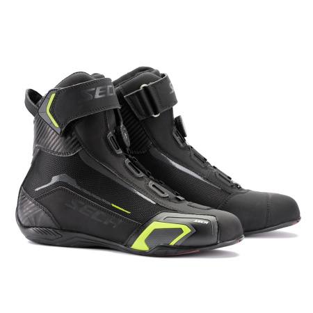 Мотоботы Seca Apex Evo черный - магазин Motostyles