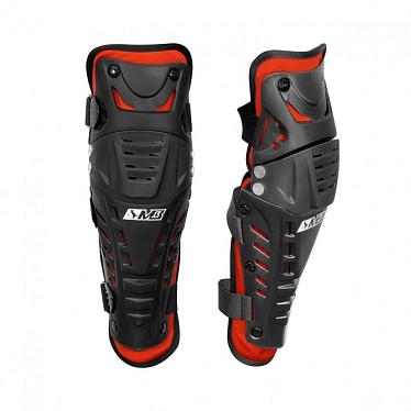 Наколенники MadBull 7022K шарнирные черный красный - магазин Motostyles