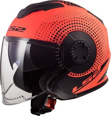 Мотошлем LS2 OF570 Verso Spin матовый оранжевый - магазин Motostyles
