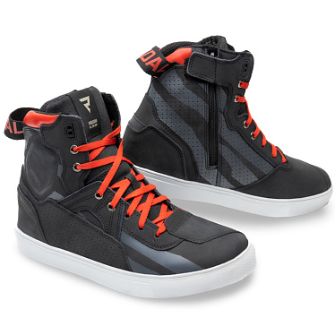 Мотоботы Rebelhorn Vandal черный красный - магазин Motostyles