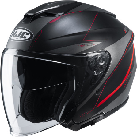 Мотошлем HJC I30 SLIGHT MC1SF черный красный - магазин Motostyles
