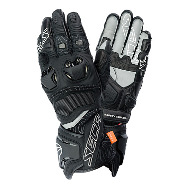 Мотоперчатки кожаные Seca Ukemi Pro черный - магазин Motostyles