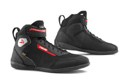 Мотоботы Falco Speedox 2 черный красный - магазин Motostyles
