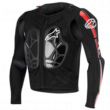 Моточерепаха Alpinestars Bionic Pro Jacket черный/красный/белый - магазин Motostyles