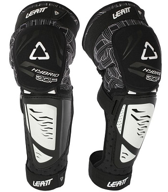 Наколенники Leatt Knee Guard 3DF Hybrid черный белый - магазин Motostyles