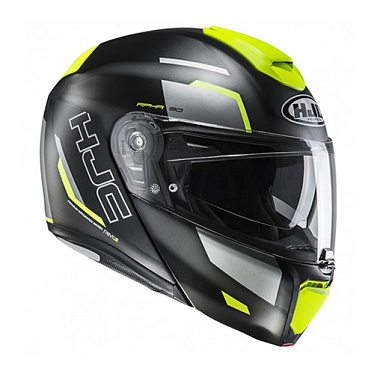 Мотошлем HJC R-PHA-90 Rabrigo серый/флуо/желтый - магазин Motostyles