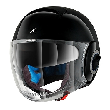 Мотошлем Shark Nano Blank черный - магазин Motostyles