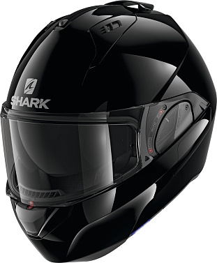 Мотошлем Shark EVO ES Blank черный - магазин Motostyles