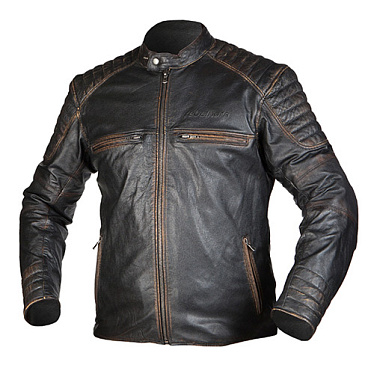 Мотокуртка кожаная Rebelhorn Hunter черный - магазин Motostyles