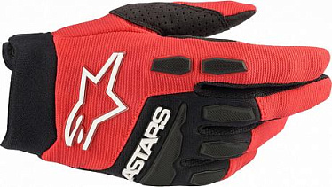 Мотоперчатки текстильные Alpinestars Kinetic черный красный - магазин Motostyles