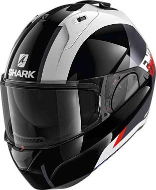 Мотошлем Shark EVO ES Endless белый/черный/красный - магазин Motostyles