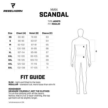 Мотокуртка текстильная Rebelhorn Scandal черный - магазин Motostyles