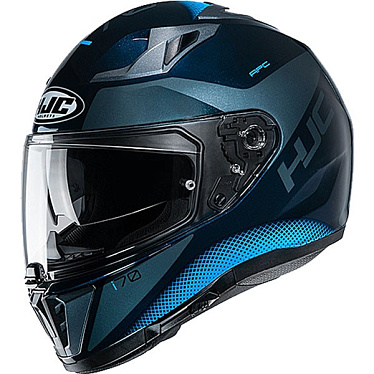 Мотошлем HJC i70 Tas черный синий - магазин Motostyles