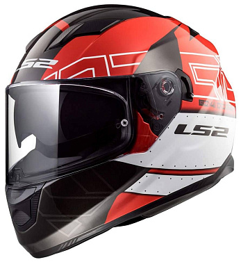 Мотошлем LS2 FF320 Stream Evo Kub красный черный - магазин Motostyles
