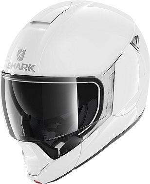 Мотошлем Shark EVOJET Blank белый - магазин Motostyles