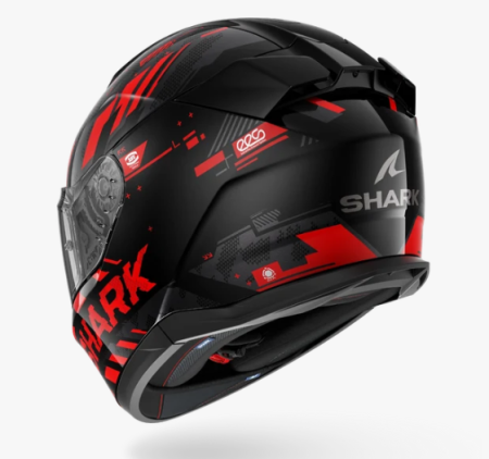Мотошлем Shark D-Skwal 3 SKILFUL черный красный - магазин Motostyles