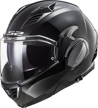 Мотошлем LS2 FF900 Valiant2 Solid глянцевый черный - магазин Motostyles