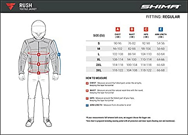 Мотокуртка текстильная SHIMA RUSH красный