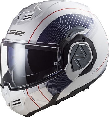 Мотошлем LS2 FF906 Advant Cooper белый синий - магазин Motostyles