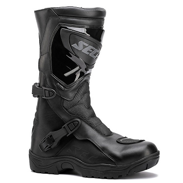 Мотоботы Seca Adventure STX черный - магазин Motostyles