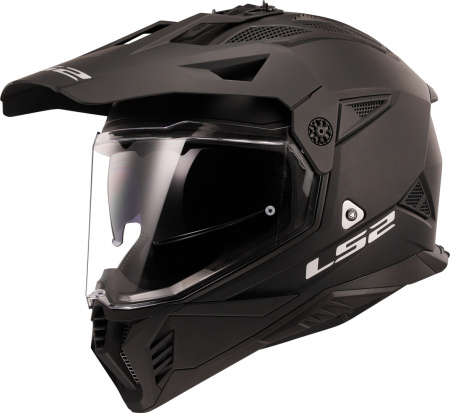 Мотошлем LS2 MX702 Pioneer II матовый черный - магазин Motostyles