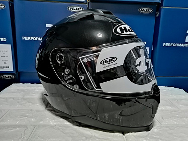 Мотошлем HJC C70 глянцевый черный - магазин Motostyles